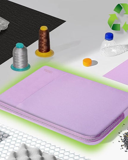 Hseok Laptop Case 15.6 Inch Sleeve, Shockproof Protective Water Repellent with Accessory Pocket,Compatible with Mac Pro 16 inch 2025-2019, Sleeve Bag for Most 15 15.6 16 Notebooks,Purple