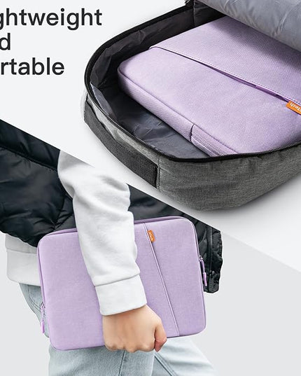 JETech Laptop Sleeve for 14-Inch MacBook Air/Pro, MacBook Pro M5/M4/M3/M2/M1 2021-2025, Waterproof Bag Case with Pocket, Compatible with 14 Inch Notebook (Light Purple)