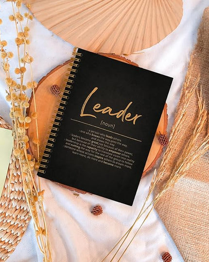 OXW Thank You Gifts for Leader, Meeting Notebook for Work, Appreciation Gift for Mentor Boss Manager, Office Supplies Leadership Gifts, Orange College Ruled Hardcover Spiral Notebook 5.5 x 8.3