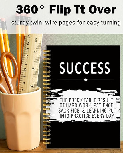 Success Quotes Inspirational Notebook Journal, Motivational Office Notebooks for Work, Inspirational Gifts for Women Men, Office Gifts for Coworkers, Hardcover Spiral Notebook 5.5x8.3