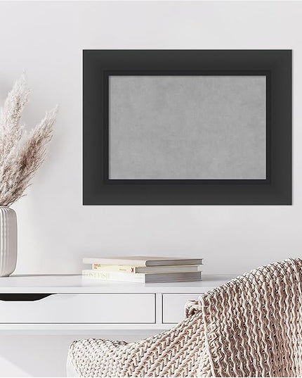 Amanti Art Black Framed Magnetic Board 17x23 Small Vision Board for use with Magnets, 100% Metal Sheet to Display Items as Office Decor or for Home Organization in mudroom, Kitchen or Kids Room