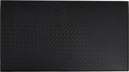 Amazon Basics Anti-Fatigue Standing Mat, Non-Slip, Comfort Mat for Home and Office, 20W x 36L x 0.6Th in, Black, 1-Pack