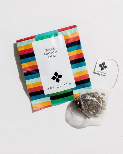 Art of Tea | Talis Masala Chai | 12 Count Eco Friendly Pyramid Chai Tea Bags Sachet