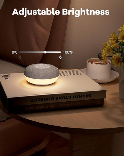 Portable Sound Machine, Long Battery with Loud Bluetooth Speaker, 39 Special Soothing Sounds, White Noise Sound Machine for Sleeping