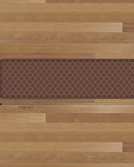 NewLife by GelPro Anti-Fatigue Designer Comfort Kitchen Floor Mat, 20x72" , Trellis Walnut Stain Resistant Surface with 3/4” Thick Ergo-foam Core for Health and Wellness