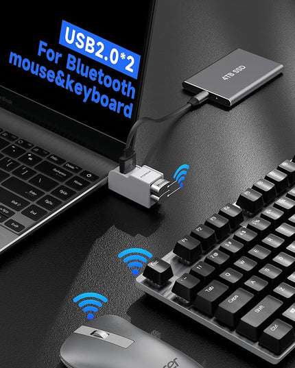 Mini USB Hub 3-Port USB Splitter 1 in 3 Out, USB Expander Adapter with USBA 3.0 Data Transfer Port, 2 USB 2.0 Ports Hub, USB Dongle for PC, Laptops, Keyborad, Mobile Hard Disk and More(White)