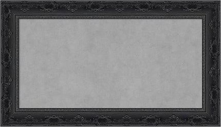 Amanti Art Black Framed Magnetic Board 16x28 Small Vision Board for use with Magnets, 100% Metal Sheet to Display Items as Office Decor or for Home Organization in mudroom, Kitchen or Kids Room