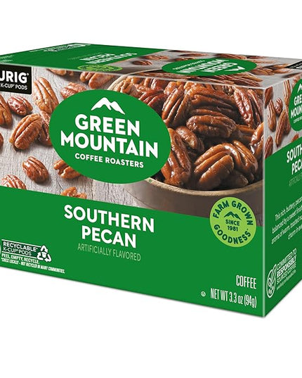 Green Mountain Coffee Roasters Southern Pecan Keurig Single-Serve K-Cup pods, Light Roast Coffee, 60 Count (6 Packs of 10)