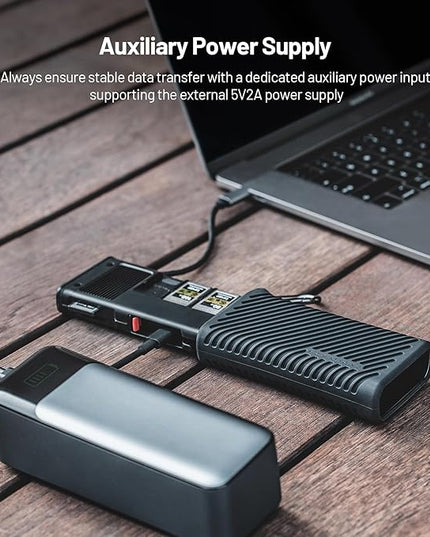 PGYTECH CreateMate USB 3.2 CFexpress A/B Card Reader 10GBps SD Card Reader for Photographer (CFexpress-B, Green)