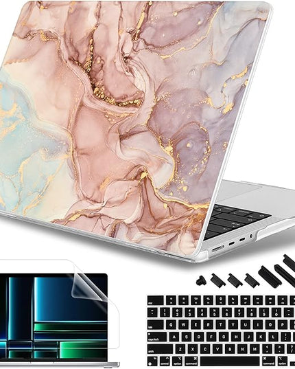 May Chen Case for MacBook Pro 14 inch, Models A2442 A2779 A2918 A2992 A3401 A3185 A3112 A3434, M1 M2 M3 M4 M5 Chip (2021-2025 Release), Plastic Hard Shell Case with Keyboard Cover, Abstract Textures