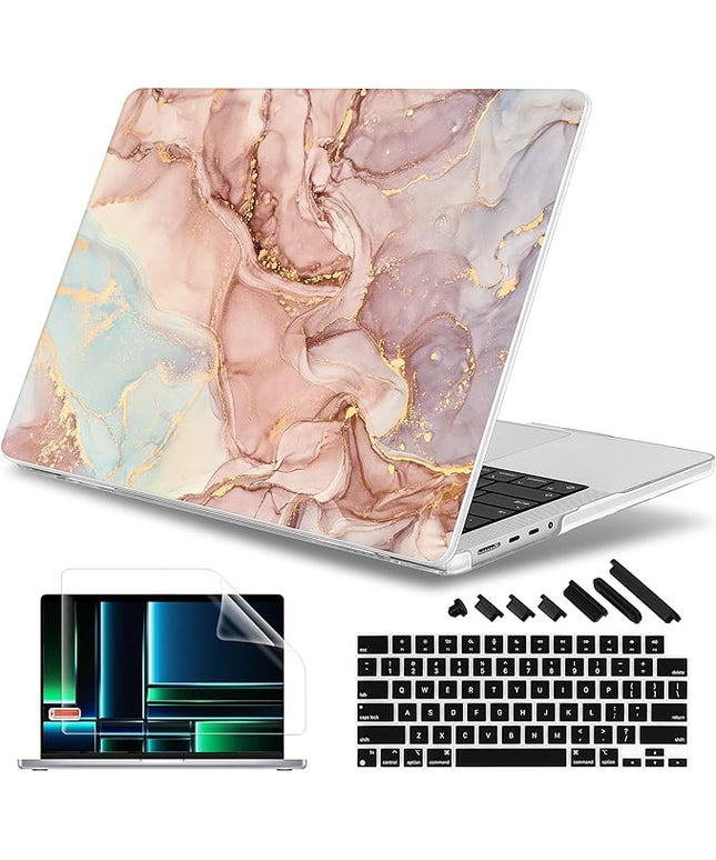 May Chen Case for MacBook Pro 14 inch, Models A2442 A2779 A2918 A2992 A3401 A3185 A3112 A3434, M1 M2 M3 M4 M5 Chip (2021-2025 Release), Plastic Hard Shell Case with Keyboard Cover, Abstract Textures