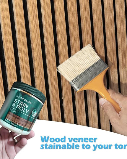 Art3d 2-Pack 108" x 12" Acoustic Wood Panels for Wall, Soundproof Wood Slat Panel for Wall and Ceiling, 3D Fluted Sound Absorbing Paneling for Interior Wall Decor, Living Room, Bedroom - Peach