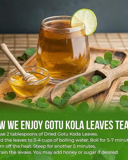 FreshDrinkUS, Premium Gotu Kola Leaves (Centella asiatica) | 8 oz Dried Loose Leaf | Naturally Mild & Earthy Herbal Tea – Premium Quality Leaves. Sugar-Free. Caffeine-Free. Vegan