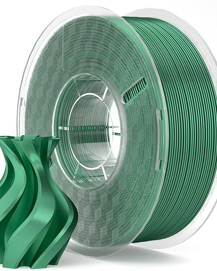 ELEGOO Silk PLA Filament 1.75mm Holly Green 1KG, 3D Printer Filament Dimensional Accuracy +/- 0.02mm, 1kg Spool(2.2lbs) Fits for Most FDM 3D Printers