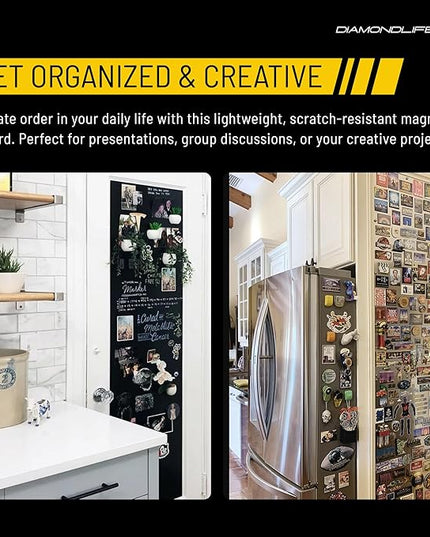 16"x24" - Magnetic Board - Memo & Vision Board for Home, Office, and Classroom - Magnet Board for Kids - Pre-drilled Mounting Screws Included