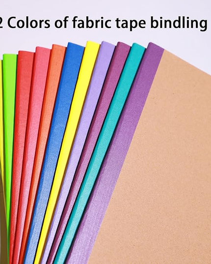 24 Pack A5 Kraft Notebook,Lines Pages - 60 Pages (30 Sheets), Wide Ruled,8.3”x 5.5” Small Kraft Notebook