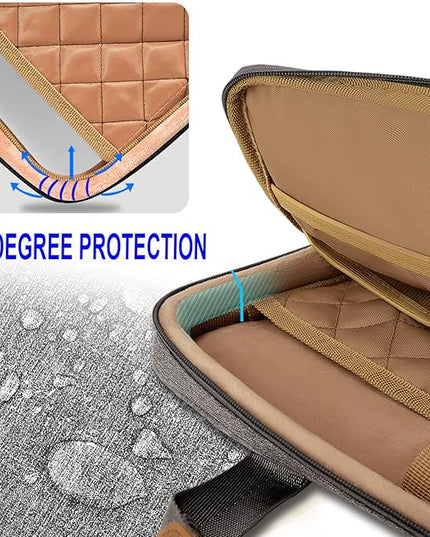 ZINZ Slim Expandable Laptop Case 15.6 Inch Sleeve Upgraded Protective Durable Recycled Carrying Case Compatible with MacBook 15" & 16" and Most 15" 15.6" 16" Notebook,D01G01