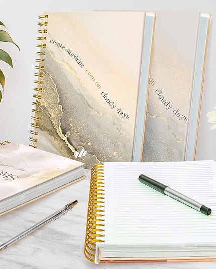 Journals For Women - 10.25" X 7.25" 300 Pages, Hardcover Spiral Notebook College Ruled, Large Spiral Journal, Back to School Gifts for Students