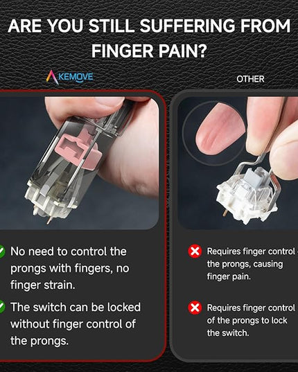 KEMOVE P10-V1 4-Claw Switch & Keycap Puller for Mechanical Keyboards - Ergonomic Pain-Free Design, 304 Stainless Steel Omni-Directional Tool for Effortless Switch/Keycap Removal