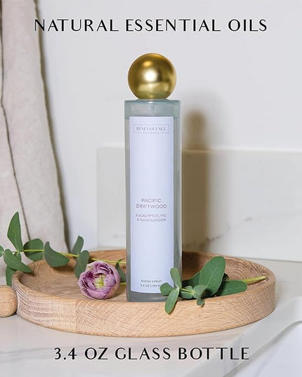 Benevolence LA Pacific Driftwood Gift Box | Candle, Room Spray & Reed Diffuser | Eucalyptus, Fig & Sandalwood | Coastal Home Fragrance | Ready for Gifting | Gift Set for Women