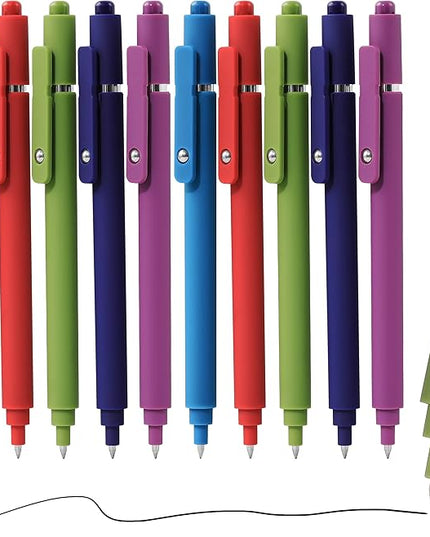 RIANCY Gel Pens, 0.5mm Black Ink Quick Dry Ball Point Pens, Fine Point Smooth Writing Pens, Cute Aesthetic Gifts Set for Men Women Journaling, Office School Stationery Supplies