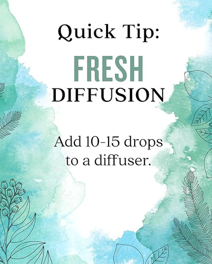 Aura Cacia Fresh Essential Oil Blend, Boxed 0.25 fl. oz. - Light Aroma, No Synthetic Fragrances
