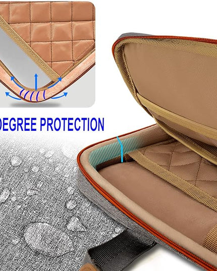 ZINZ Slim Expandable 13 13.3 14 Laptop Case Sleeve Compatible with MacBook Air/Pro 13-14 M1 M2 M3 M4 M5 2021-2023 Pro,13.5 Surface Laptop 4/3,D01G02