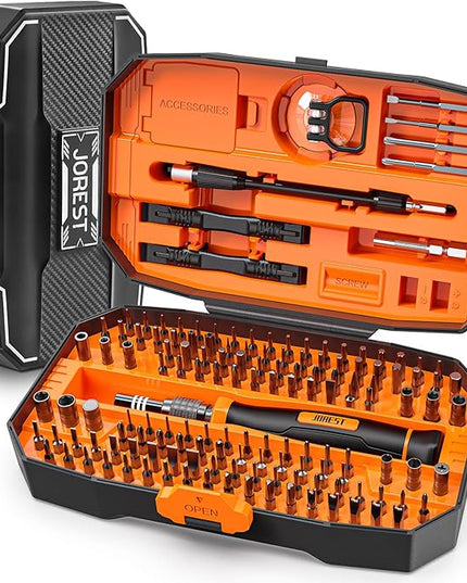 JOREST 152 in 1 Precision Screwdriver Set, Tool Gifts for Men, Magnetic Tool Kit with Torx Triwing Bits, Repair for Electronics,Macbook, Laptop, PC, RC, PS5, iphone,Jewelers, XBOX, Glasses