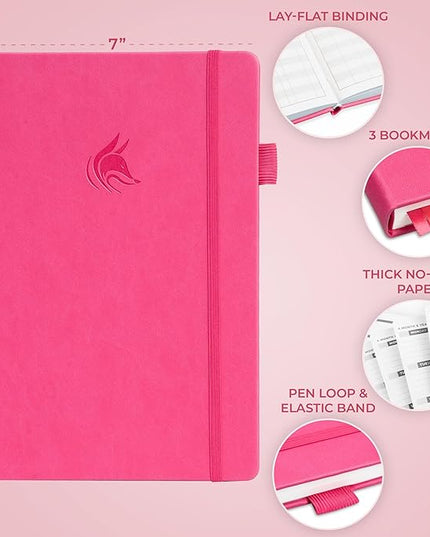 Clever Fox Planner Large – Undated Weekly & Monthly Planner for Productivity, Time Management & Goals – Organizer Journal – 7x10” (Hot Pink)