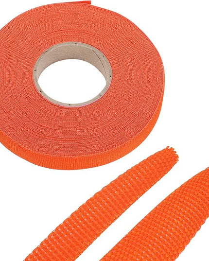 MECCANIXITY Braided Cable Sleeves Heat Shrinkable Fabric Sleeving, 1/2" 60ft Orange 2:1 Ratio Heat Shrinkable Cord Protector for Harness Cable, Network Cable Protection, Cable Management