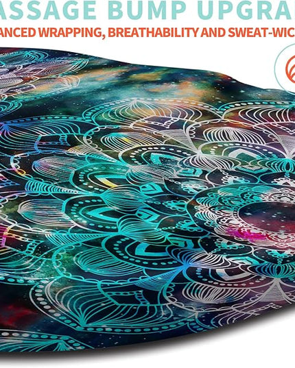 Ergonomic Mouse Pad Wrist Support with Memory Foam Massage Bulge, Carpal Tunnel Pain Relief Mousepad Wrist Rest for Mouse(12x8 inch, Mandala)