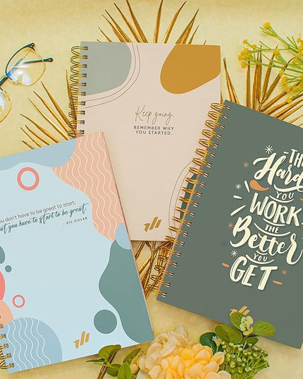 Journals for Writing, 300 Thick Pages, 10.25" X 7.25, Large Hardcover College Ruled Spiral Notebook, Perfect for Note taking, Journal for School, Work