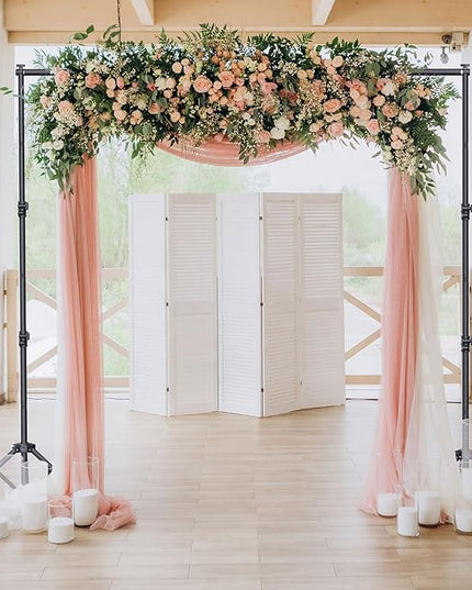 Backdrop Stand with Wheels 10x7.5Ft (WxH), Photo Backdrop Stand Easy to Move,Heavy Duty Back Drop Adjustable Stand for Parties,Banner Stand Photography and Video Studios