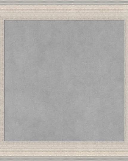 Amanti Art White Framed Magnetic Board 20x20 Small Vision Board for use with Magnets, 100% Metal Sheet to Display Items as Office Decor or for Home Organization in mudroom, Kitchen or Kids Room