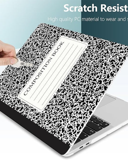 Dongke MacBook Pro 13 inch Case Model A2251/A2289 2020 Released, Plastic Hard Shell Case Cover for MacBook Pro 13 inch with Retina Display & Touch Bar Fits Touch ID (Composition Book)