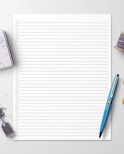 321Done Checklist To Do List Notepad - 50 Sheets (8.5" x 11") To-Do Checklist Tear Off Planning Pad, Large Letter Size - Made in the USA - Plain Gray