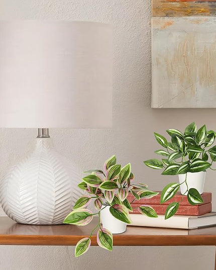 Hollyone Fake Plants 6 Pack Artificial Plants Indoor Faux Plant Small Fake Potted Plant for Home Aesthetic Living Room Bathroom Desk Shelf Office Decor