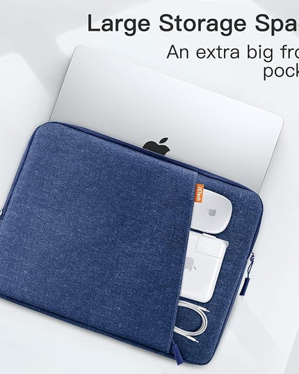JETech Laptop Sleeve for 13-14Inch MacBook Air/Pro (M5/M4/M3/M2/M1) 2020-2025, 13-13.6 Inch Notebook, Waterproof Shock Resistant Bag Case with Accessory Pocket (Cobalt Blue)