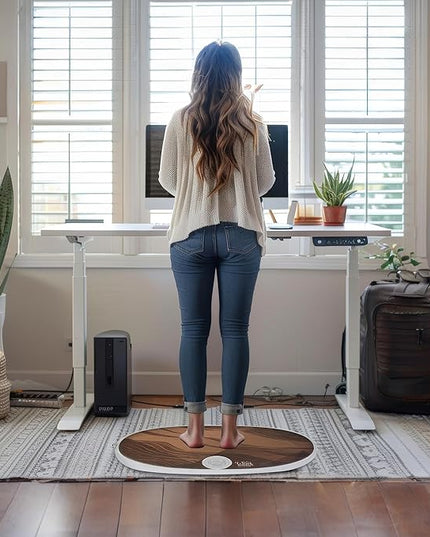 Wurf Board by JumpSport (Santa Cruz or Maui style) | Curved Air-Spring Anti-Fatigue Mat for Standing Desk Users | Stress-Relieving Desk Accessory | Comfort In Motion