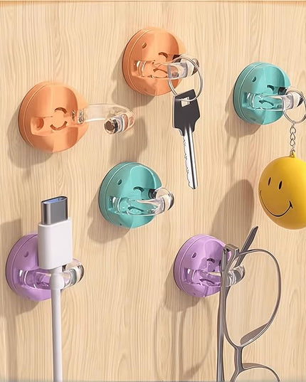IFNOW Magnetic Cable Clips for Nightstand Self Adhesive Cord Holder Adjustable Clip for Desk, Nightstand, Phone Charger, Computer, Home, Office, Car (Mixed Colors-New, 6PCS)