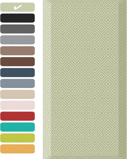 Ophanie Kitchen mats for Floor, 3/4 inch Thick, Kitchen Rugs, 20''x48'' Anti Fatigue Standing Cushioned Mat, Waterproof,Comfort Ergonomic mat for Office, Home, Sink, Sage Green Non-Slip Bottom
