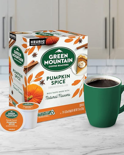 Green Mountain Coffee Roasters Pumpkin Spice Coffee, Keurig Single-Serve K-Cup Pods, Light Roast, 96 Count