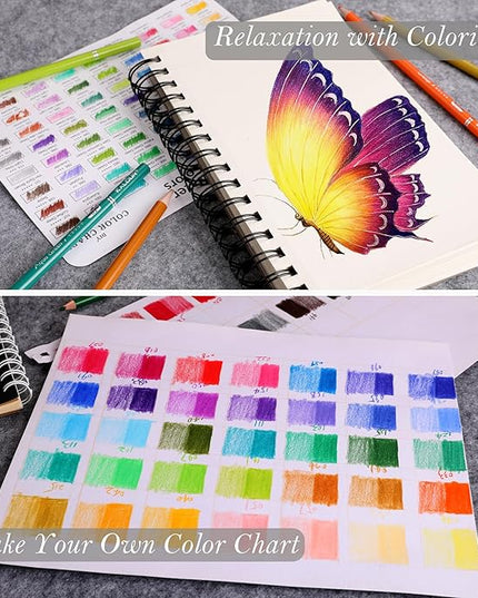 KALOUR Premium Colored Pencils,Set of 50 Colors,Artists Soft Core with Vibrant Color,Ideal for Layering Blending Shading,Color Pencils for Adults Beginners Coloring Book…