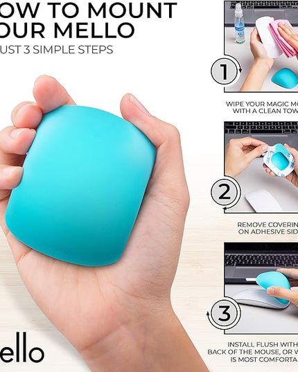 Mello Silicone Cushion Compatible with Apple Magic Mouse 1 & 2 (Ultra Hot Pink)
