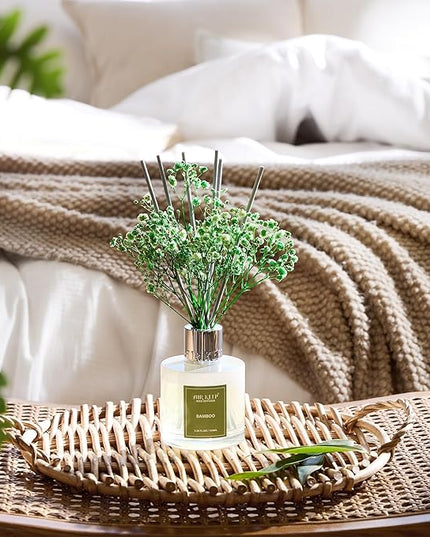 Airkeep Reed Diffuser Set - 3.38 fl oz(100ml) Bamboo Scent Diffuser Home Fragrance Diffuser Set Includes 8 Reed Diffuser Sticks,Home Decor & Office Decor, Fragrance and Gifts