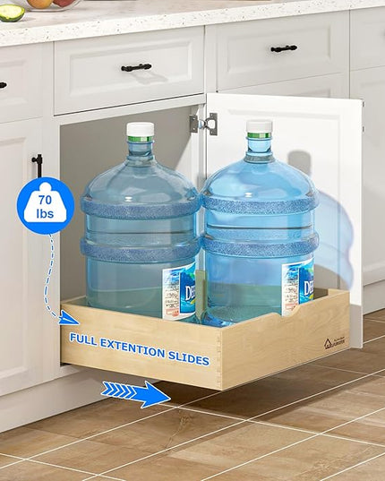WelFurGeer Soft Close Pull Out Drawers for Kitchen Cabinets, 32" W x 21" D Pull Out Cabinet Organizer, Cabinet Drawers Slide Out, Slide Out Drawers for Kitchen Cabinets, Cabinet Pull Out Shelves
