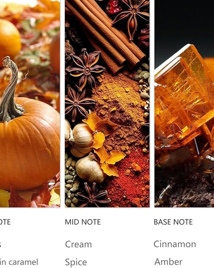 Tuqila Waterless Diffuser Oil Pumpkin Cream, Essential Scent Oil Usage Cold Air Waterless Diffuser, Luxury Air Scents Oils & Home Fragrance - Bottle120 ML, Natural Flavour