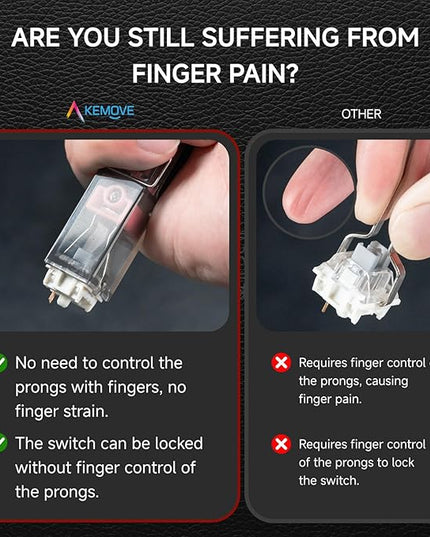 KEMOVE P10 2-in-1 Switch & Keycap Puller for Mechanical Keyboards, Quick & Painless Removal, DIY Customization, Maintenance, Cleaning for Beginners & Enthusiasts