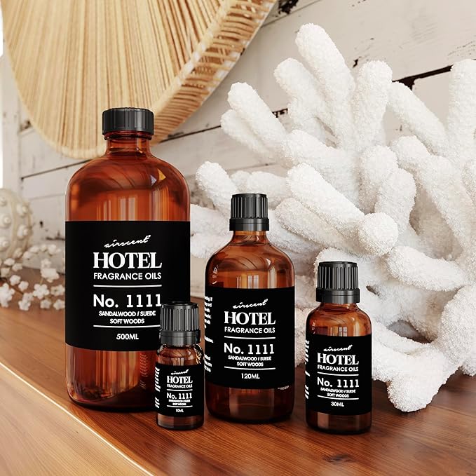 AirScent My Way Diffuser Oil Inspired by The 1 Hotel Miami Scent - Premium Fragrance Oil Blend for Ultrasonic and Waterless Diffusers and Crafting - 500 mL, 16.9 fl oz Glass Bottle