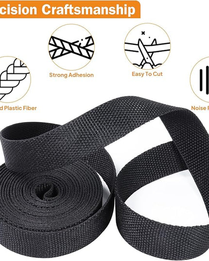 FOURUB 50% Woven Wire Loom Heat Shrink Braided Sleeving Shrinkable Fabric Cable Sleeve Braid Hose Covering Protection for Automotive Wire/Harness/Sheath (3/8"-42ft)